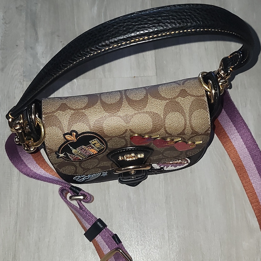 Coach Kleo Shoulder Bag 17 Limited Edition NYC Patches - Picture 3 of 16